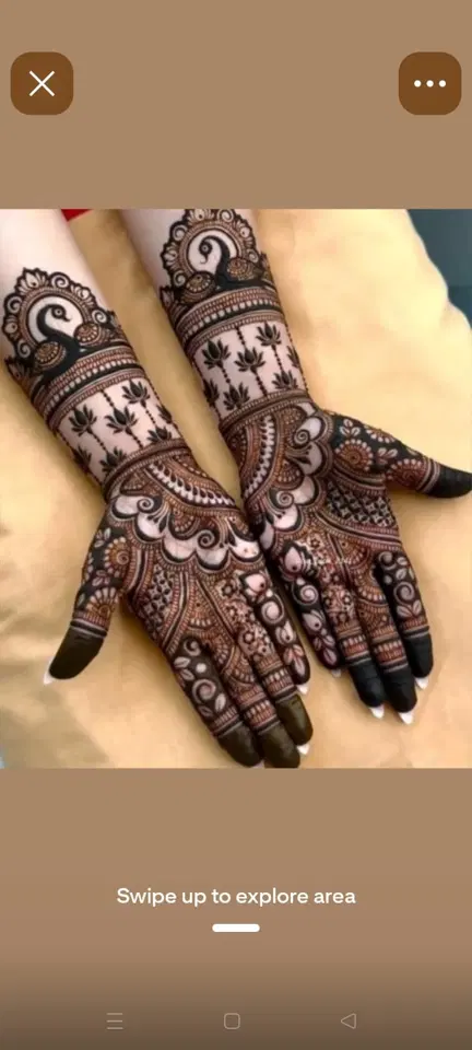 indian moon mehndi design