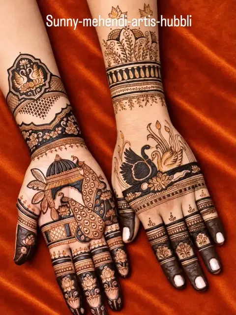 indian figure full hand mehndi design