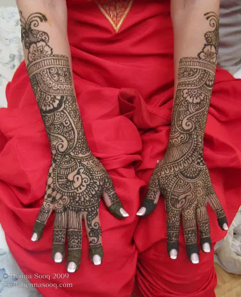 bridal jaal full hand mehndi design