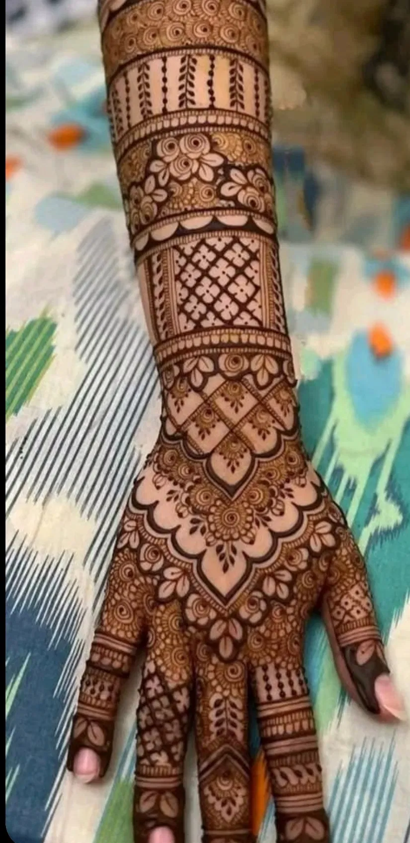 Bridal Full Hand Mehndi Design
