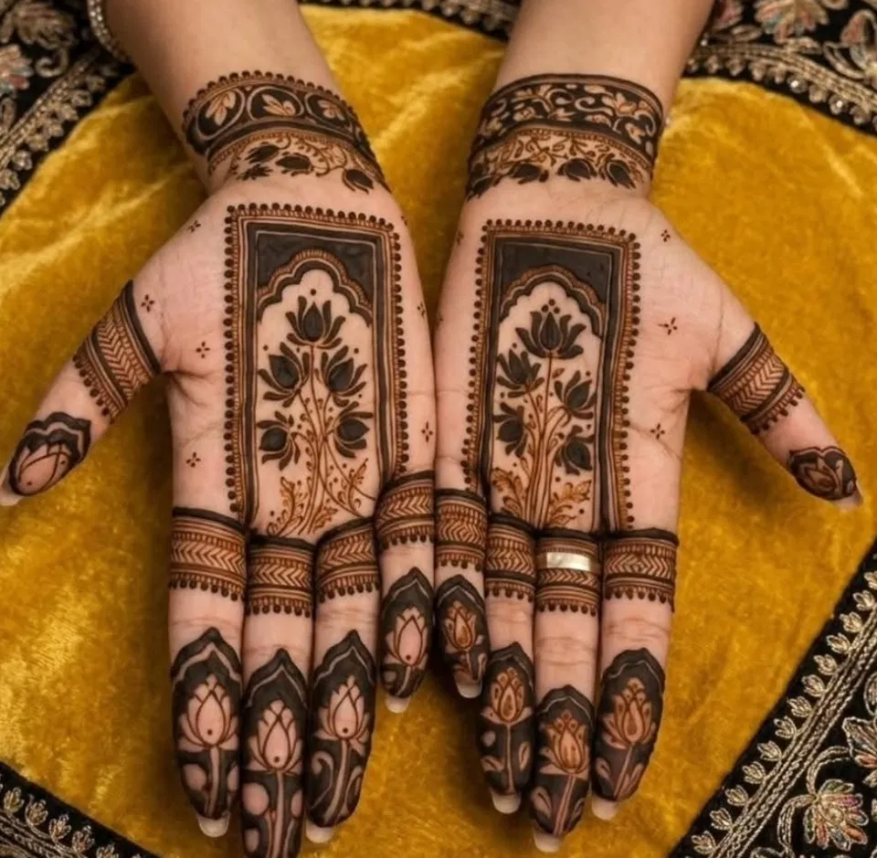 Bridal Back Hand Mehndi Design