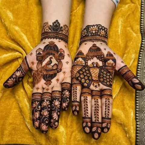 bridal figure full hand mehndi design