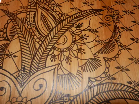 simple lotus back hand mehndi design