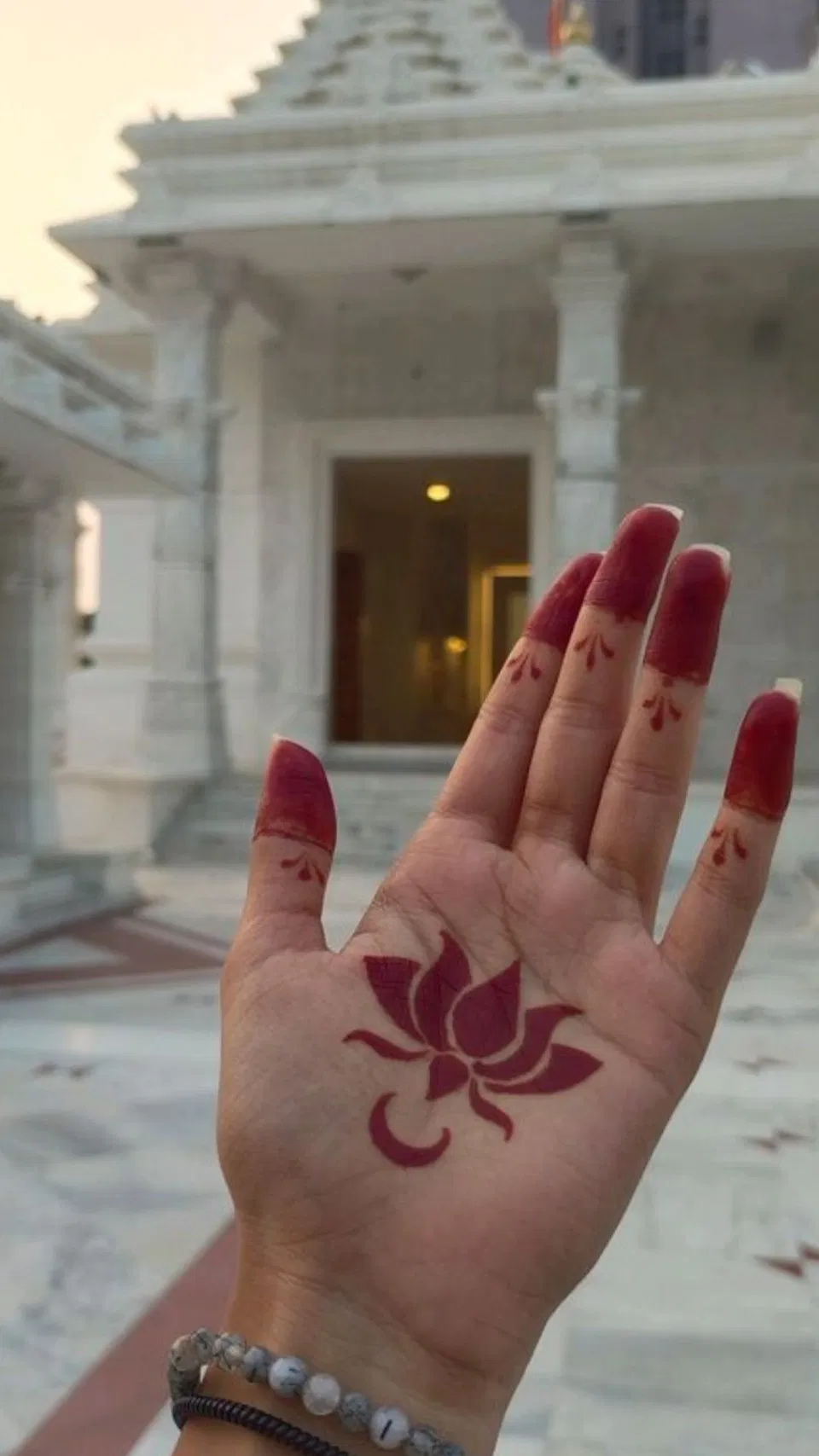 Aesthetic Simple Front Hand Mehndi Design with Flowers, Jaal and Lotus (2)