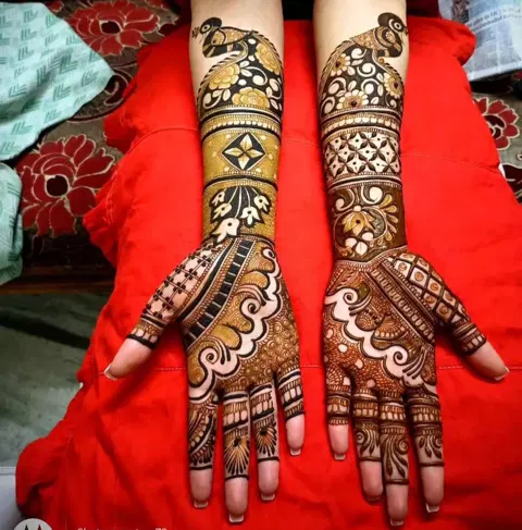 figure mehndi design