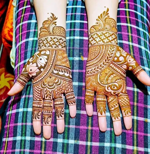 indian jaal mehndi design