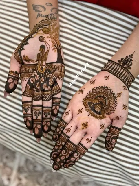 bridal jaal full hand mehndi design