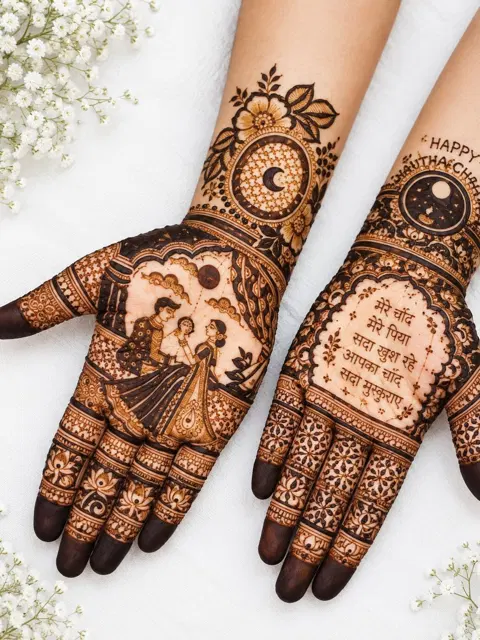 figure mehndi design