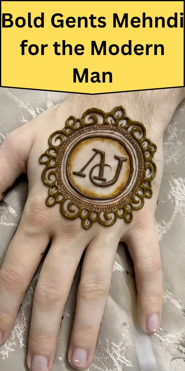 Simple Back Hand Mehndi Design with Gol Tikki (3)