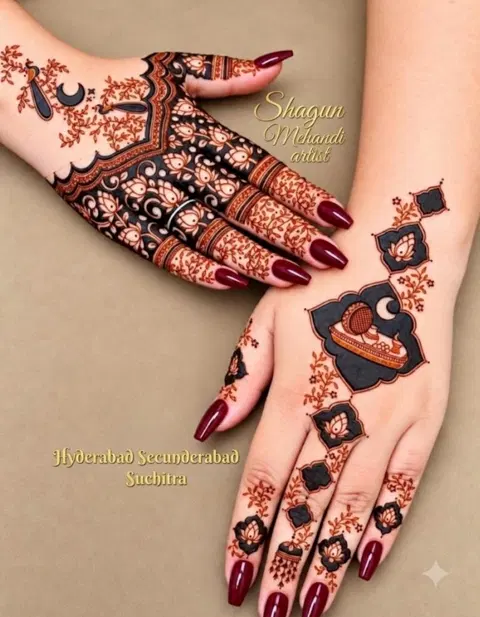 bridal jaal back hand mehndi design