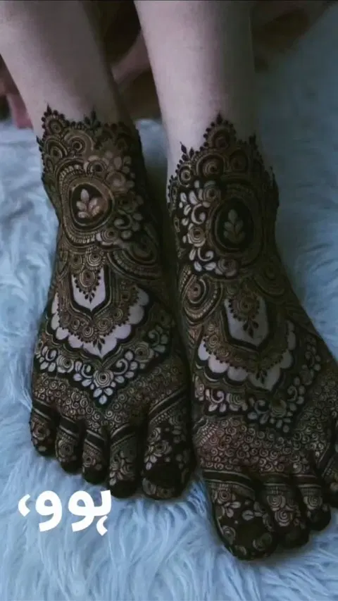 bridal pakistani flower back hand mehndi design