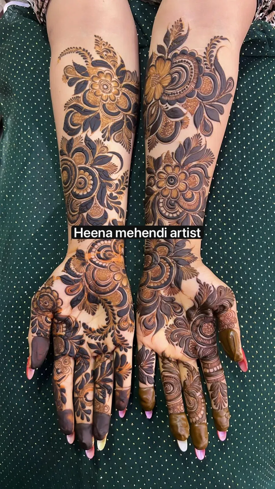 Bridal Dubai Full Hand Mehndi Design