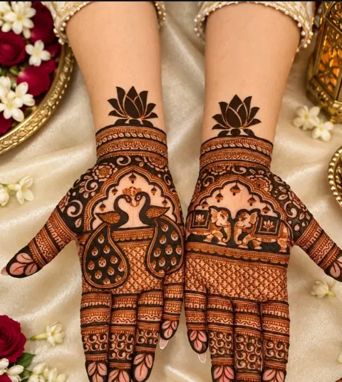 bridal indian figure mehndi design
