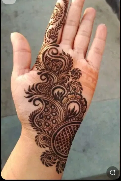 aesthetic arabic bel finger mehndi design