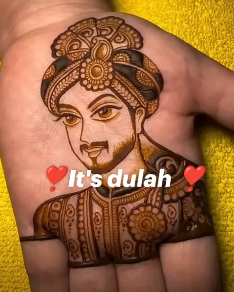 bridal royal deity full hand mehndi design