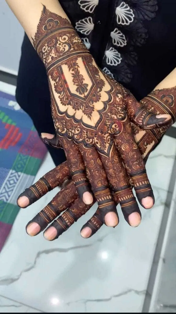 Bridal Dubai Arm Mehndi Design