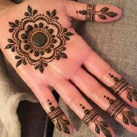 arabic bridal bel finger mehndi design