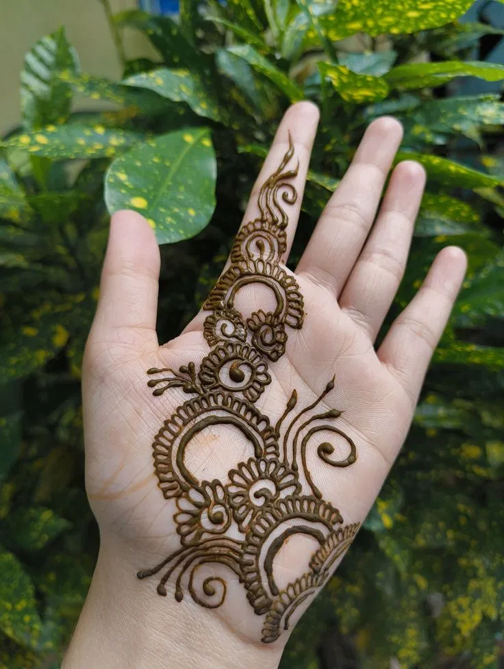 Arabic Simple Front Hand Mehndi Design (4)