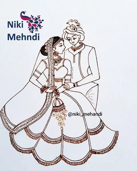 bridal deity back hand mehndi design