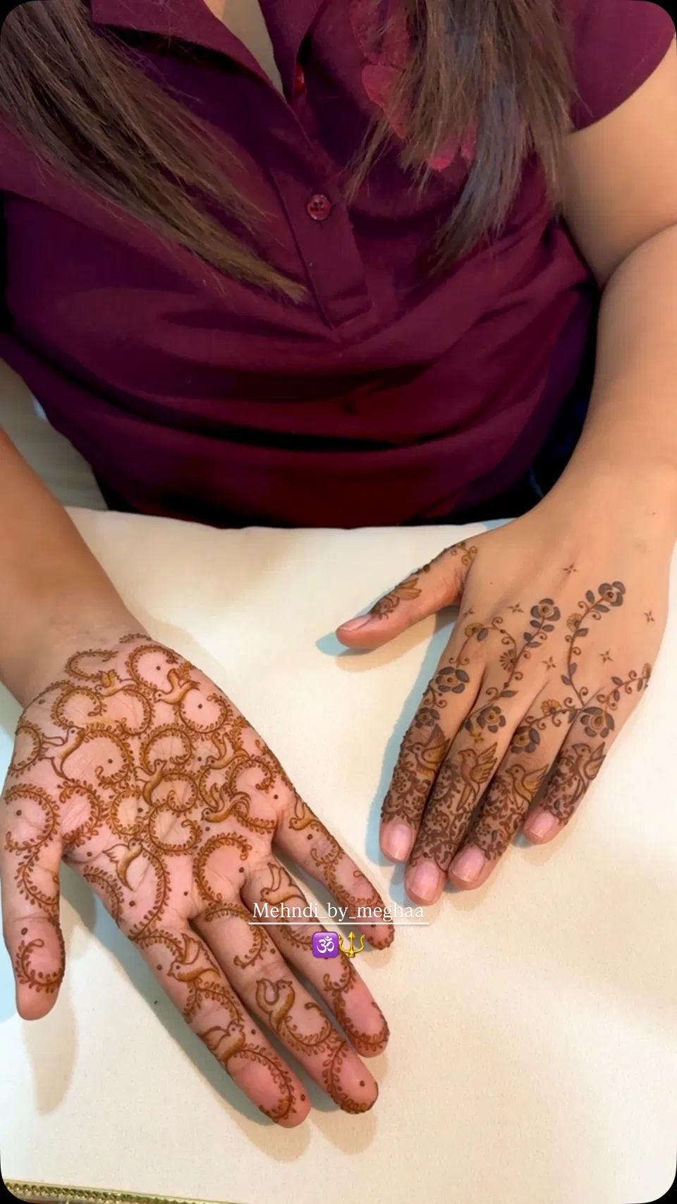Full Hand Mehndi Design with Figures and Jaal