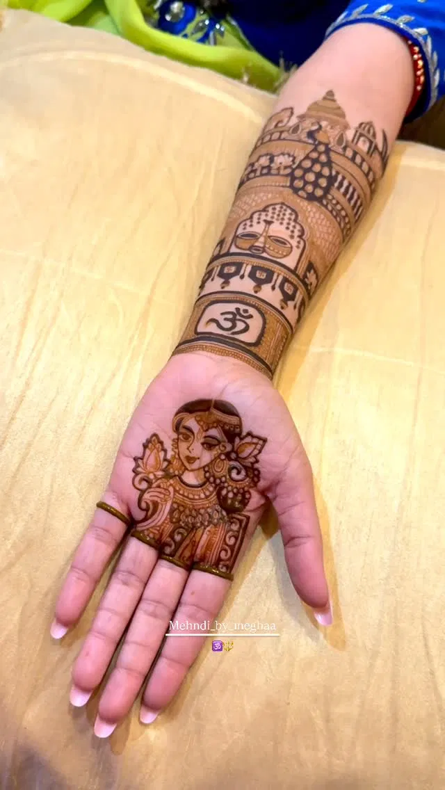 Simple Front Hand Mehndi Design
