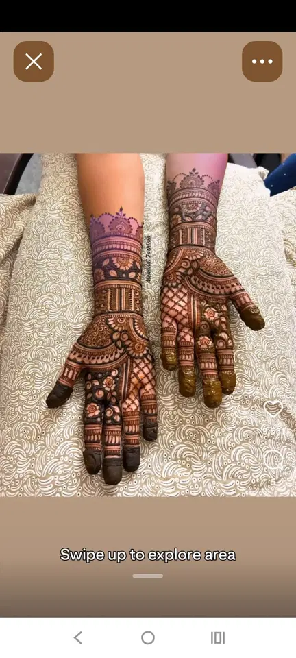 bridal royal finger mehndi design