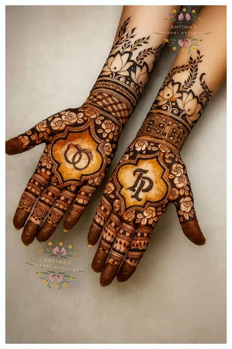 arabic bridal figure mehndi design