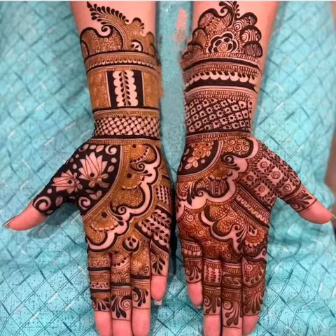 indian back hand mehndi design