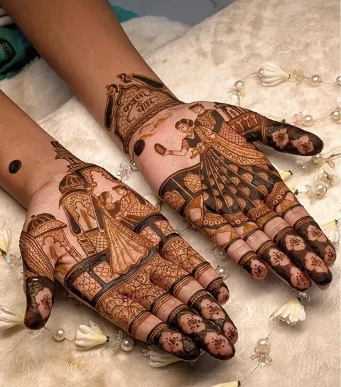 figure mehndi design