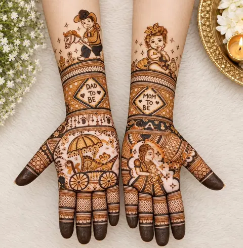 bridal figure full hand mehndi design