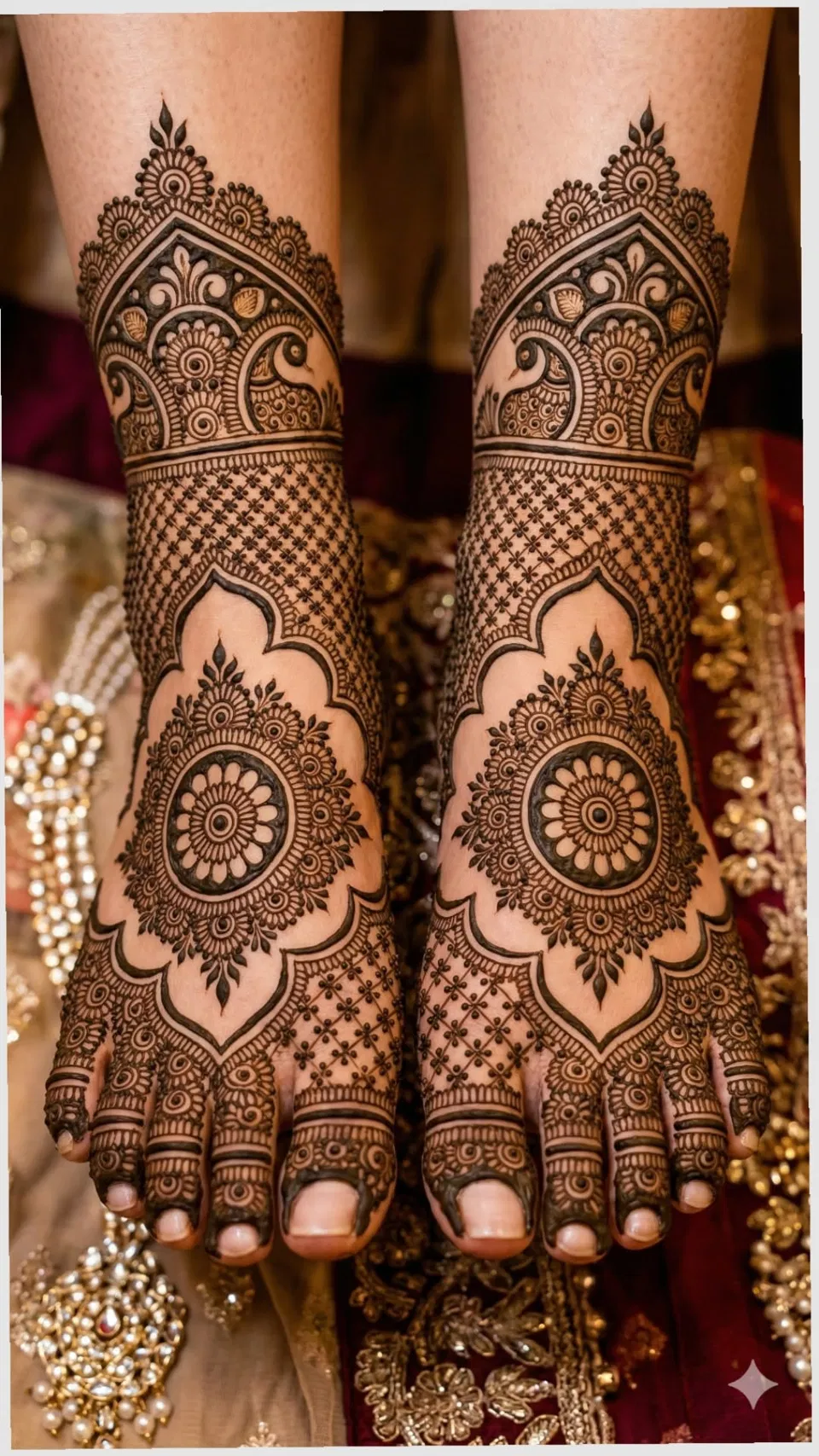 Bridal Indian Back Hand Mehndi Design (7)