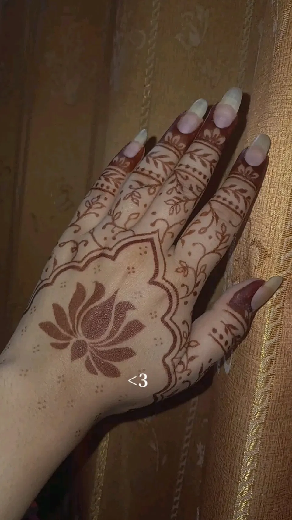 Aesthetic Bridal Arm Mehndi Design with Lotus