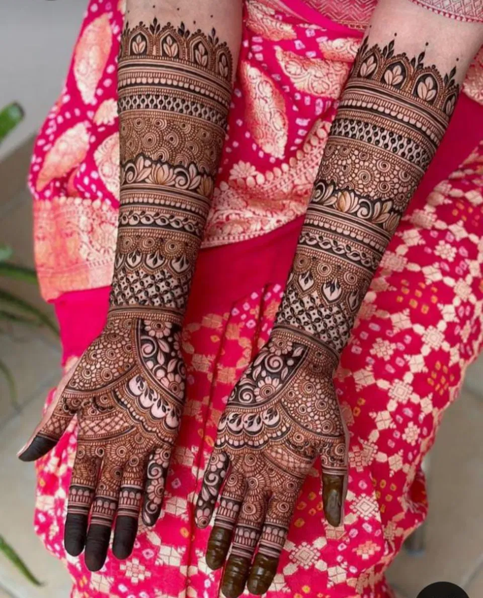 Bridal Full Hand Mehndi Design