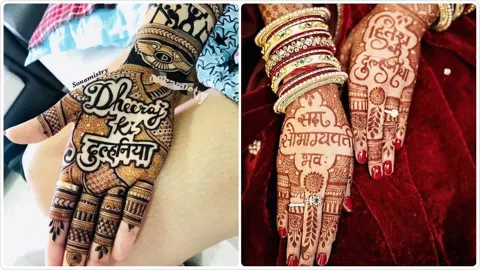 bridal deity full hand mehndi design