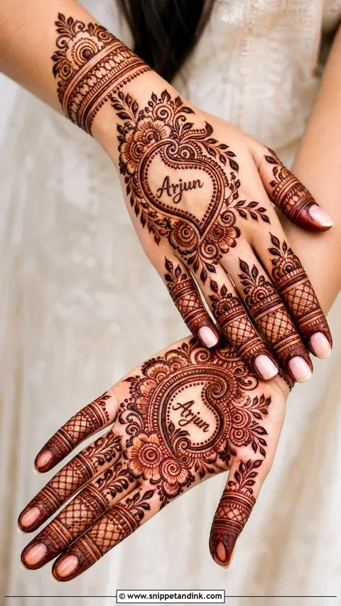 bridal stylish deity foot mehndi design