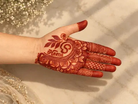 circle mehndi design