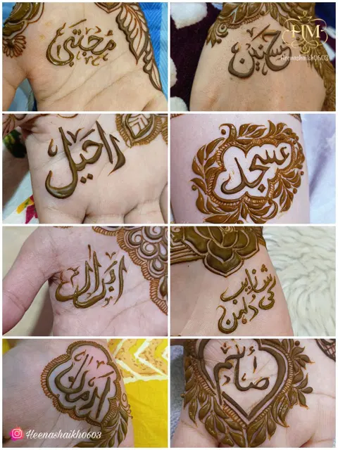 arabic deity back hand mehndi design