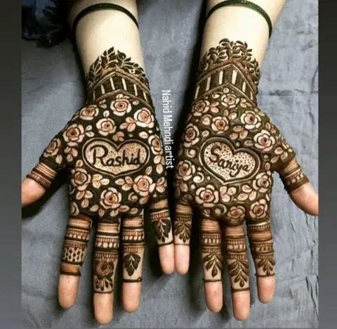 figure mehndi design