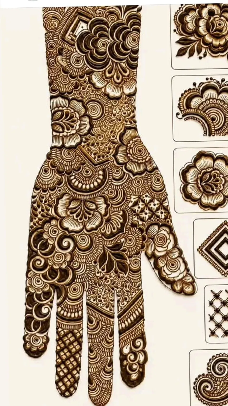 Arabic Bridal Finger Mehndi Design (5)