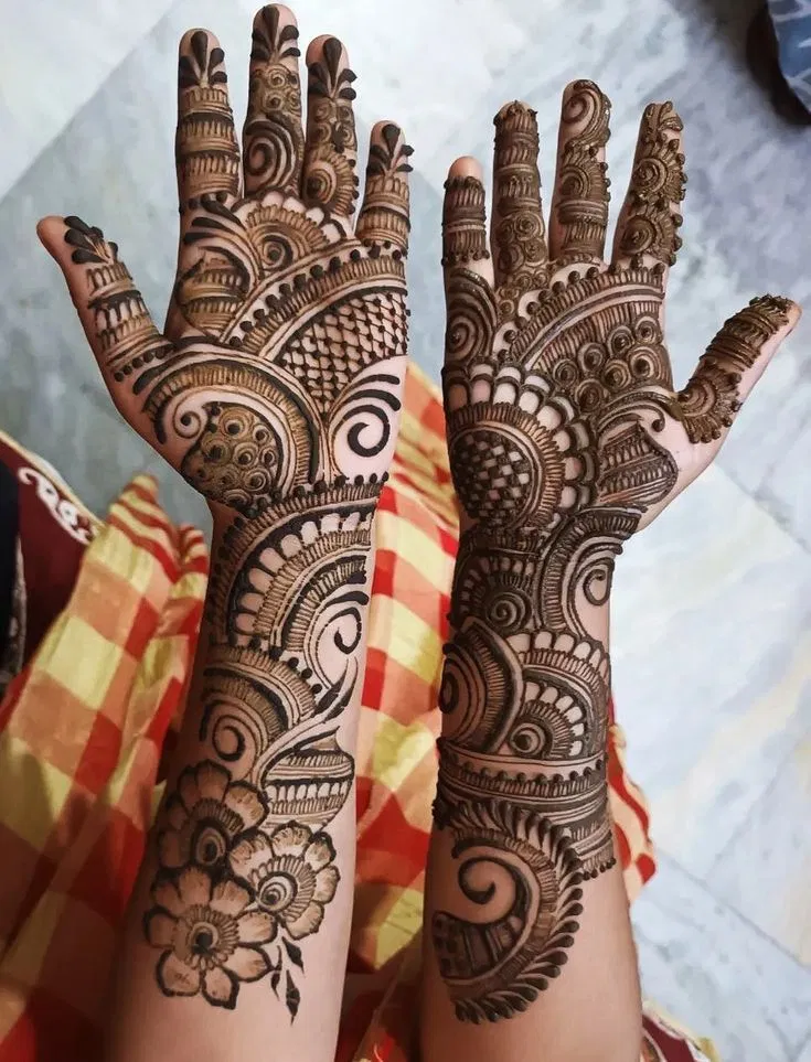 Arabic Bridal Front Hand Mehndi Design (16)