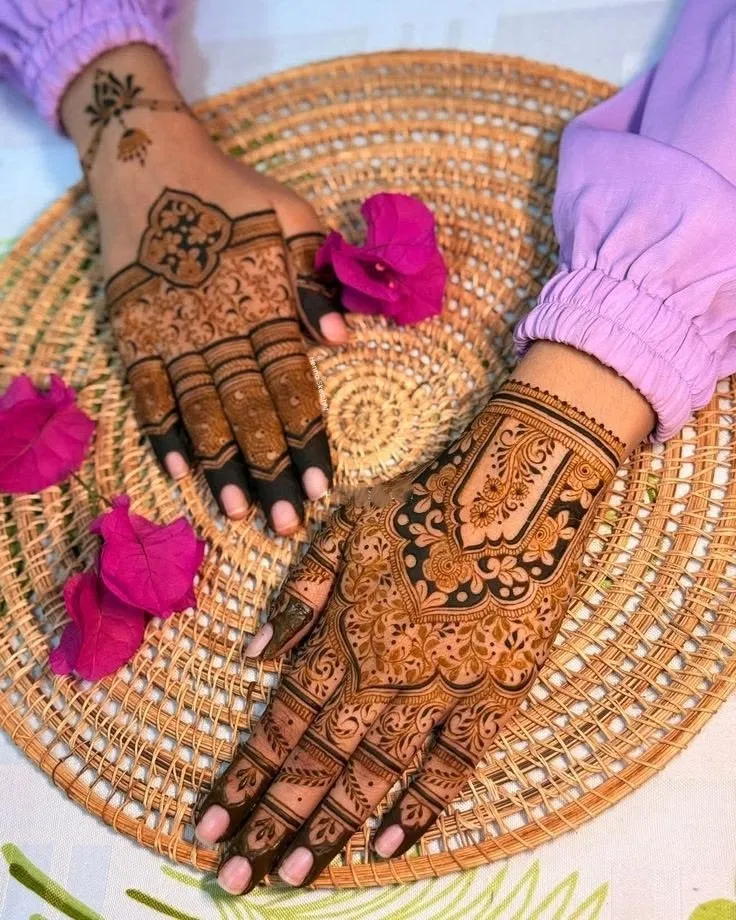 Bridal Back Hand Mehndi Design (2)