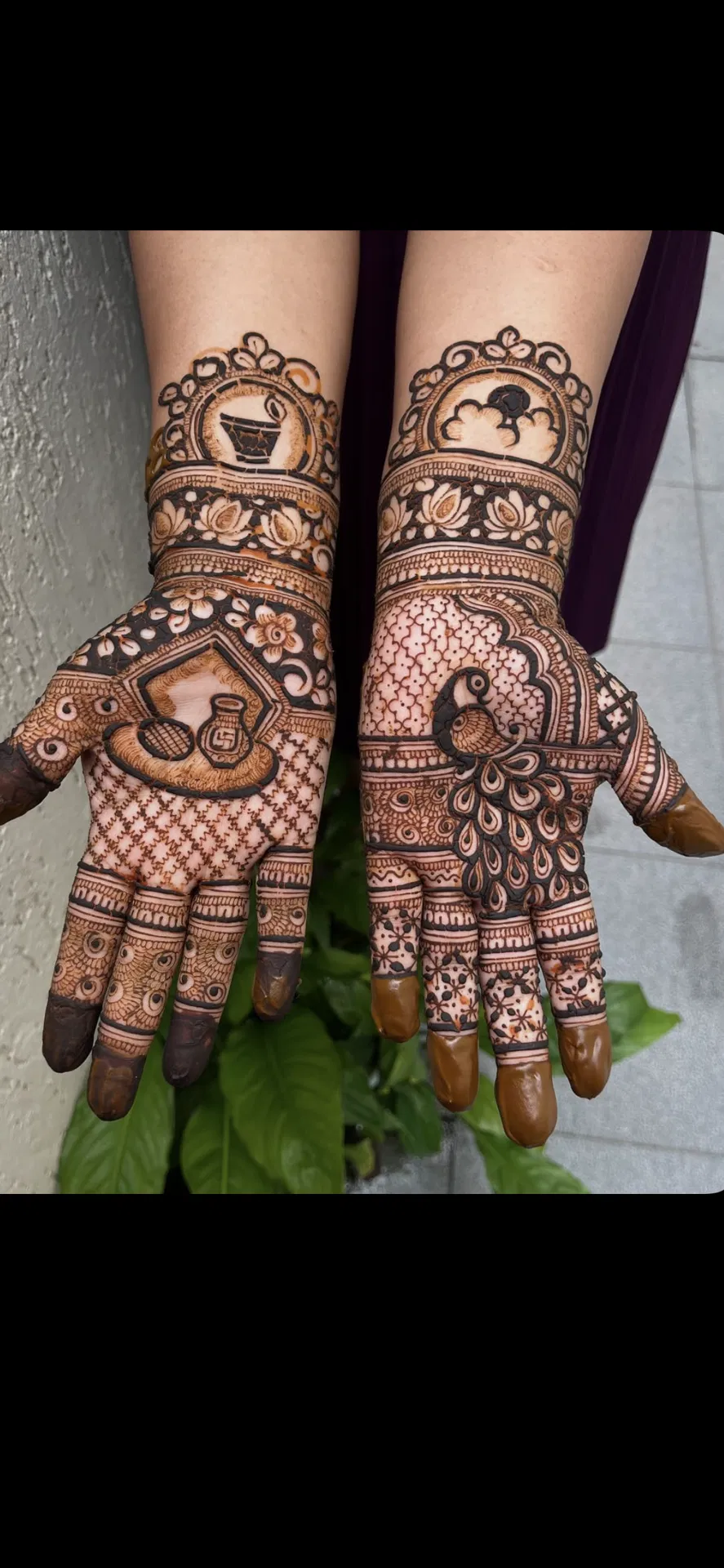 Mehndi Design with Peacock