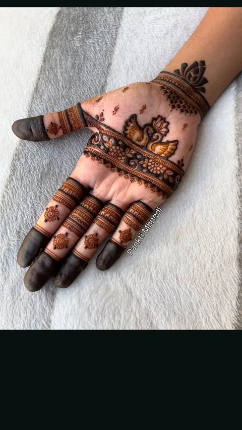 jaal front hand mehndi design