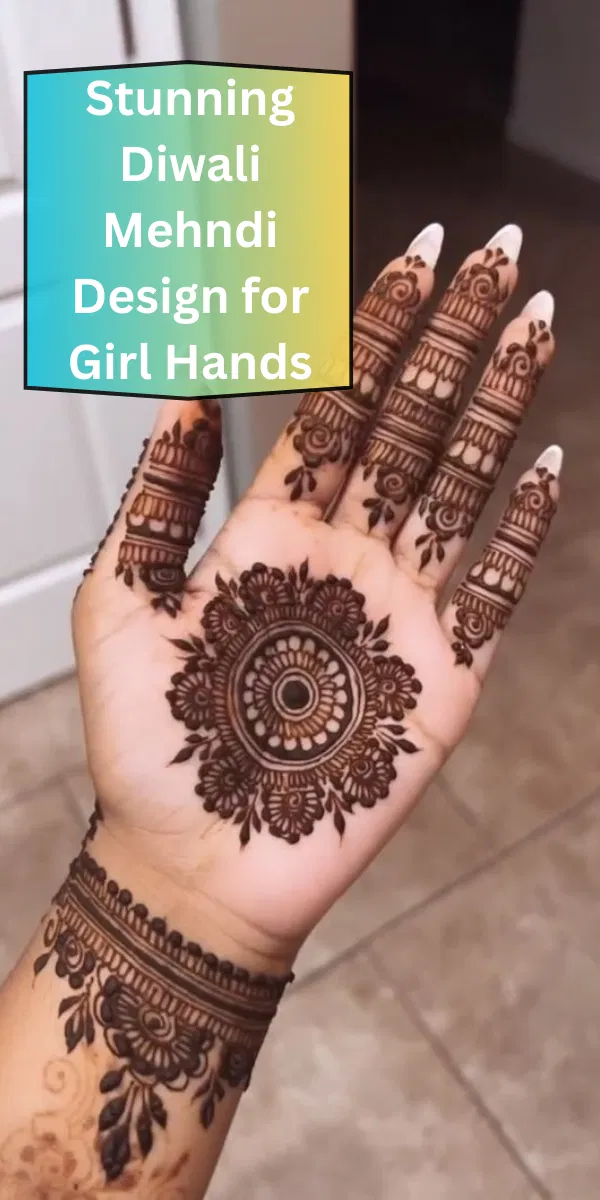 Aesthetic Full Hand Mehndi Design with Gol Tikki and Jaal