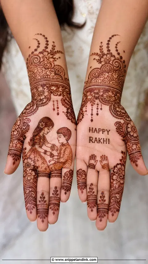 arabic bridal figure front hand mehndi design