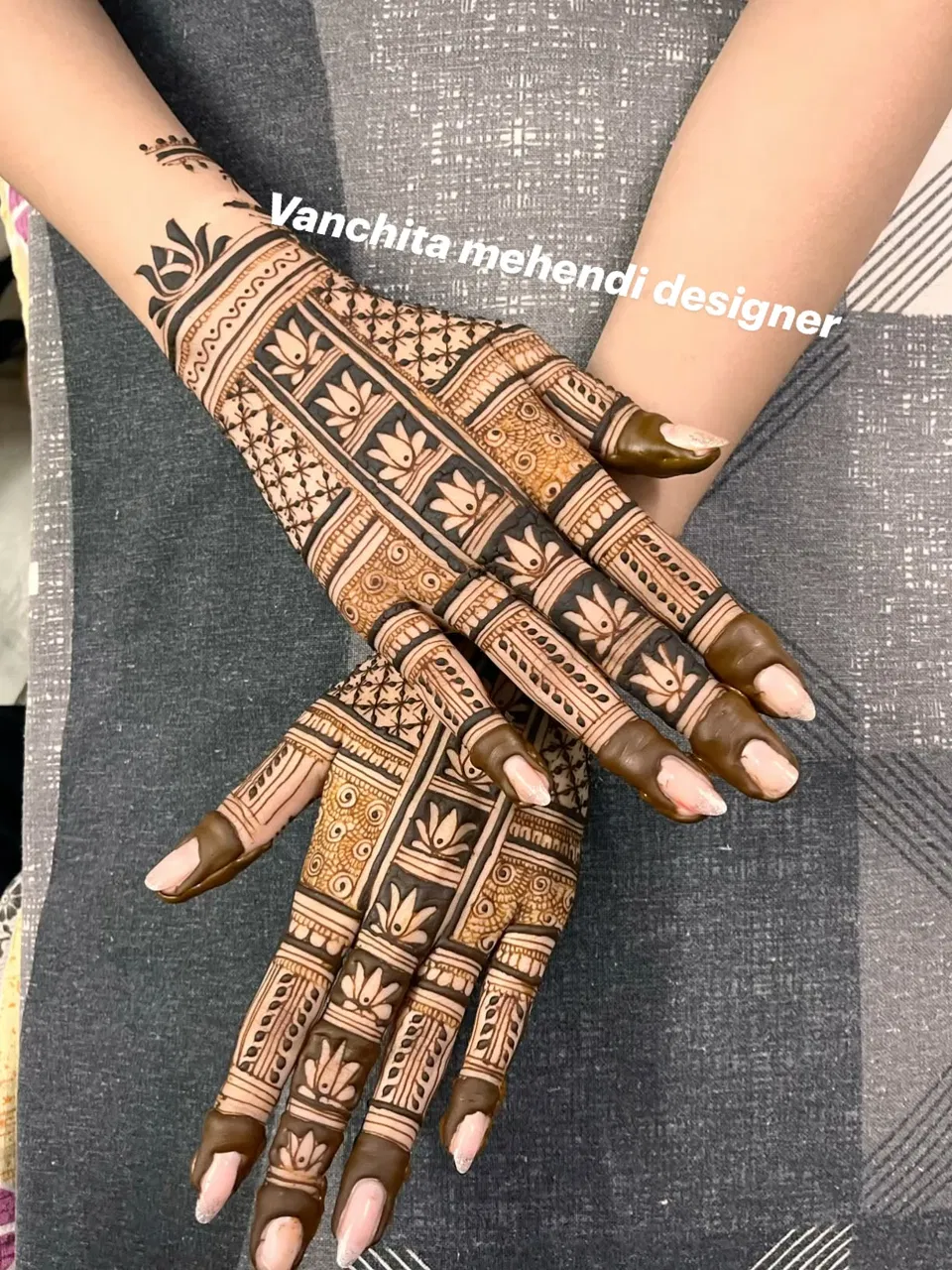 Bridal Indian Back Hand Mehndi Design for Raksha Bandhan