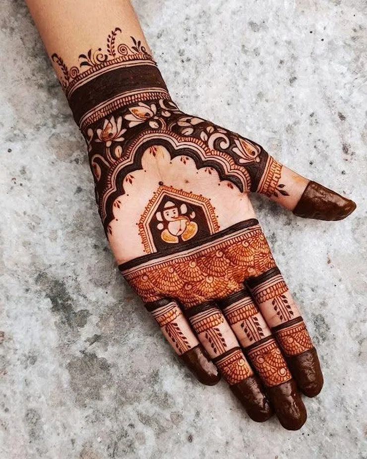 Bridal Stylish Back Hand Mehndi Design for Raksha Bandhan