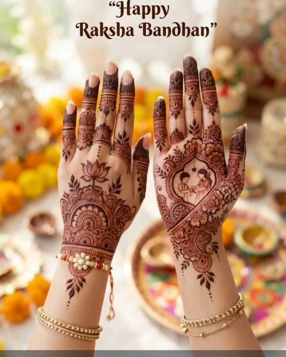 Simple Stylish Back Hand Mehndi Design with Hearts and Jaal for Diwali