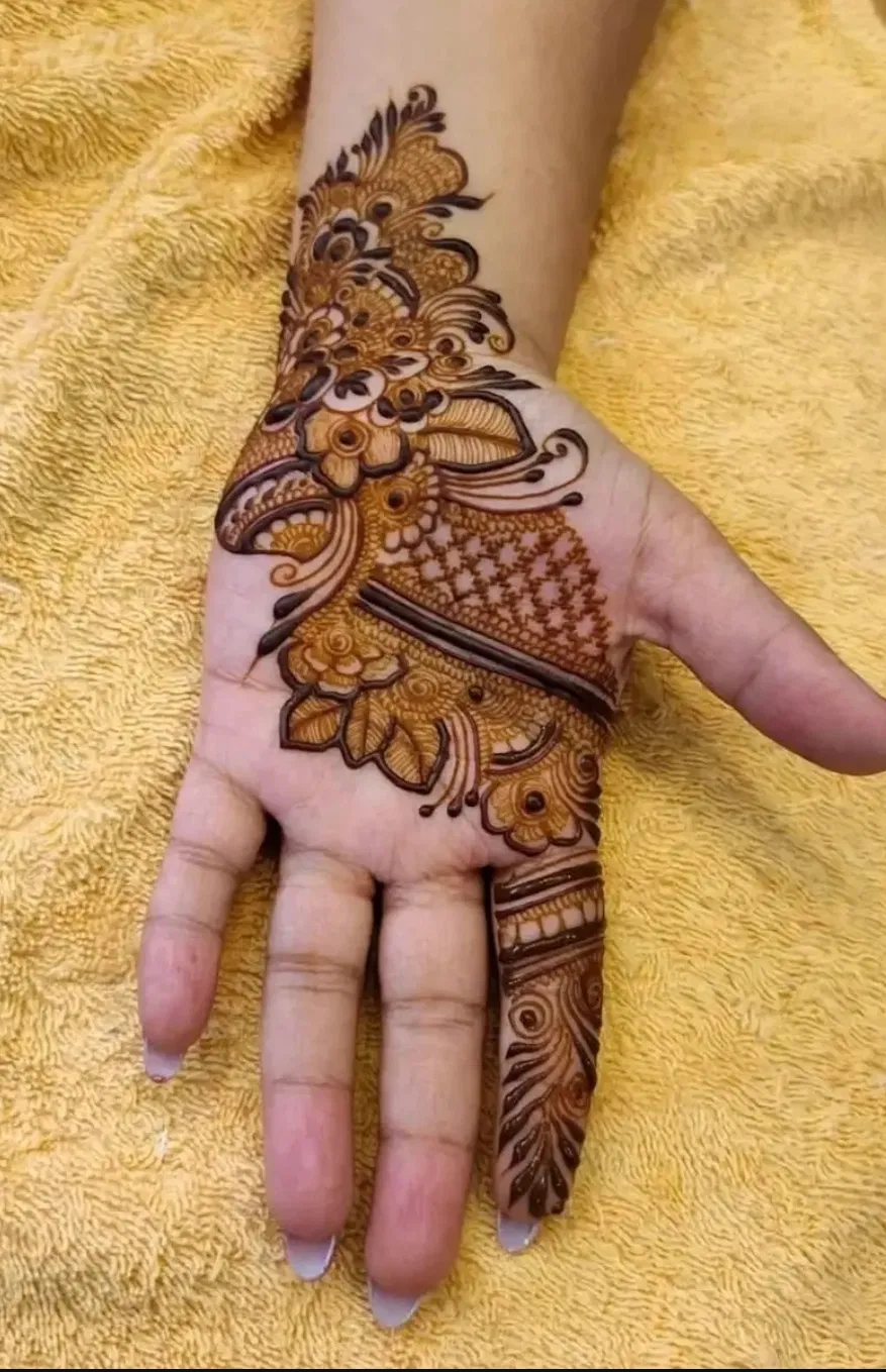 Arabic Front Hand Mehndi Design (2)