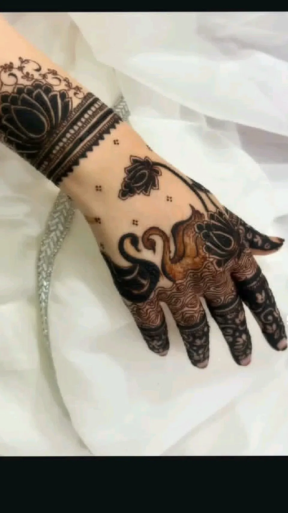 Indian Stylish Foot Mehndi Design with Jaal
